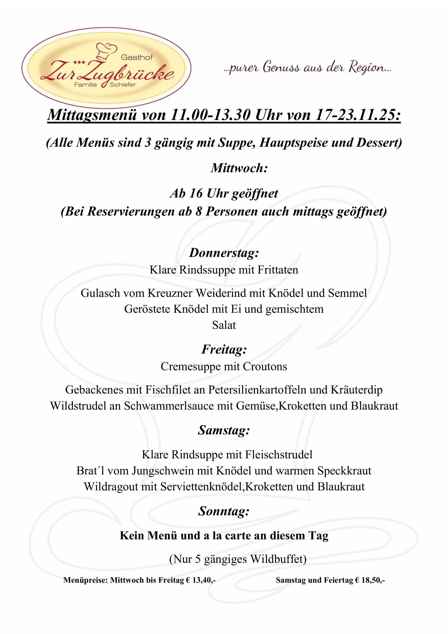 Menüplan 17-23.11.25