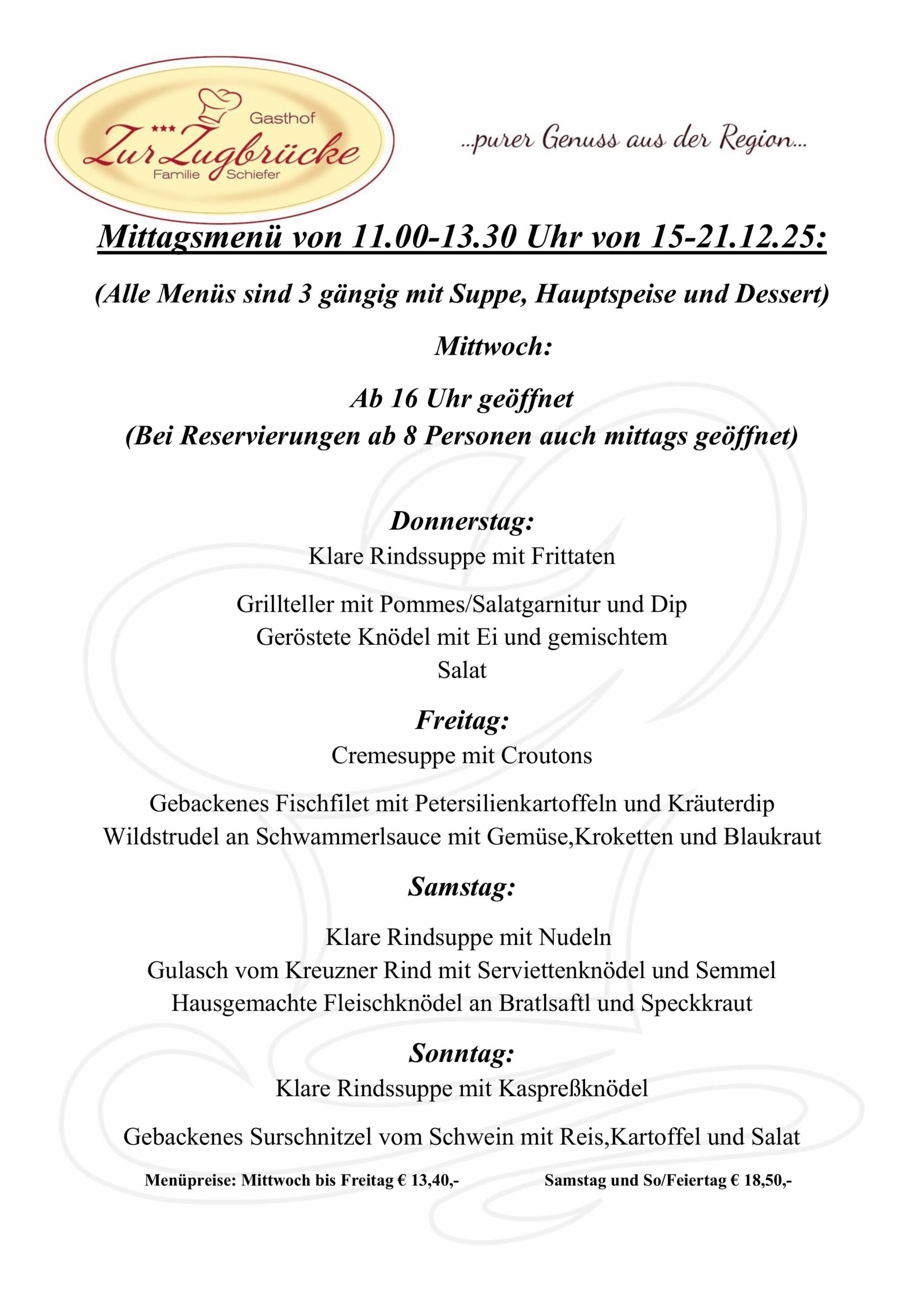 Menüplan 15-21.12.25