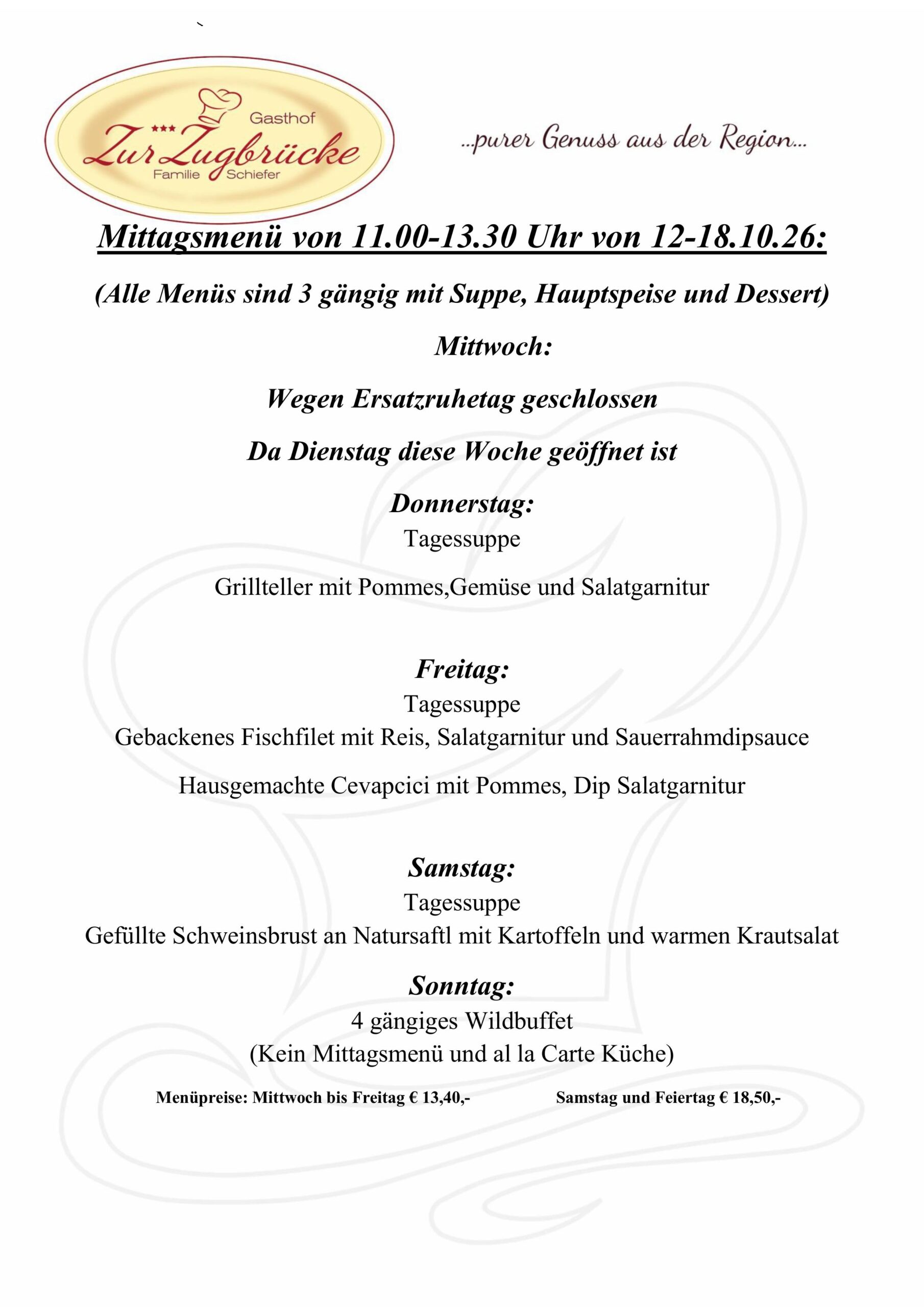 Menüplan 12-18.10.26